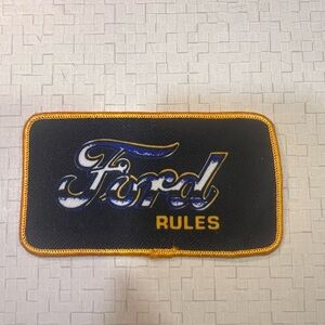 Ford Black and Gold Emblem Patch